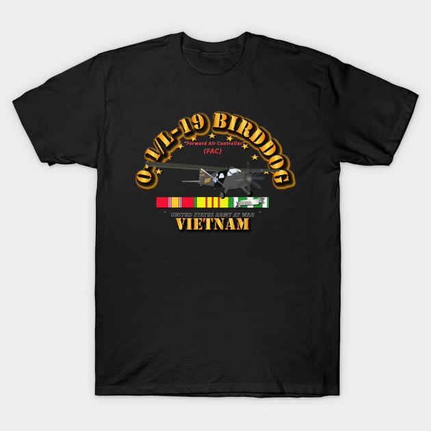 L19 Bird Dog w VN Svc Ribbons T-Shirt by twix123844